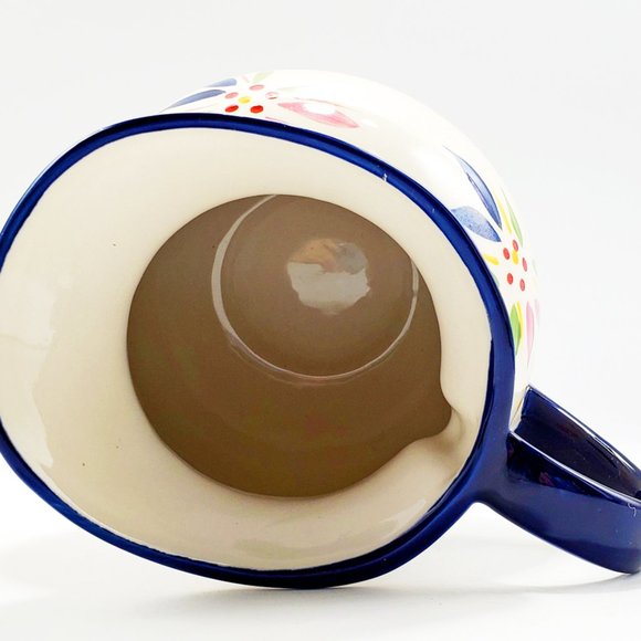 Temptations by Tara Old World Blue 28 oz Pitcher Ceramic Micro & Oven Dishwasher - Picture 5 of 6